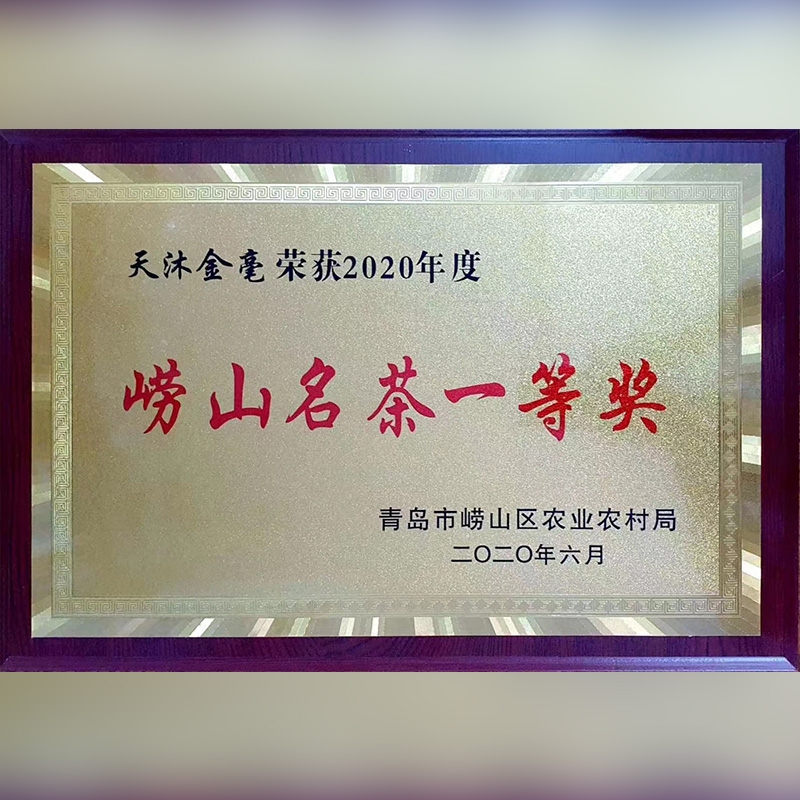 崂山名茶第一等奖